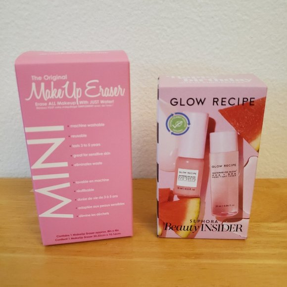 Sephora Beauty Insider Kit Glow Recipe + Original MakeUp Eraser Mini - Picture 1 of 10